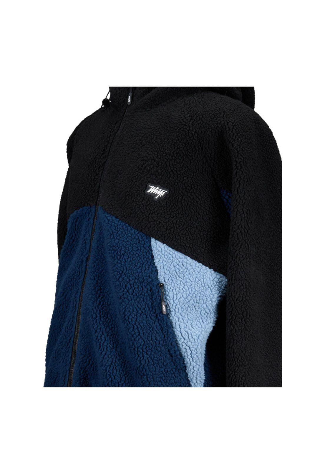 Sherpa Whatup Men Full Zipper Black Blue-2