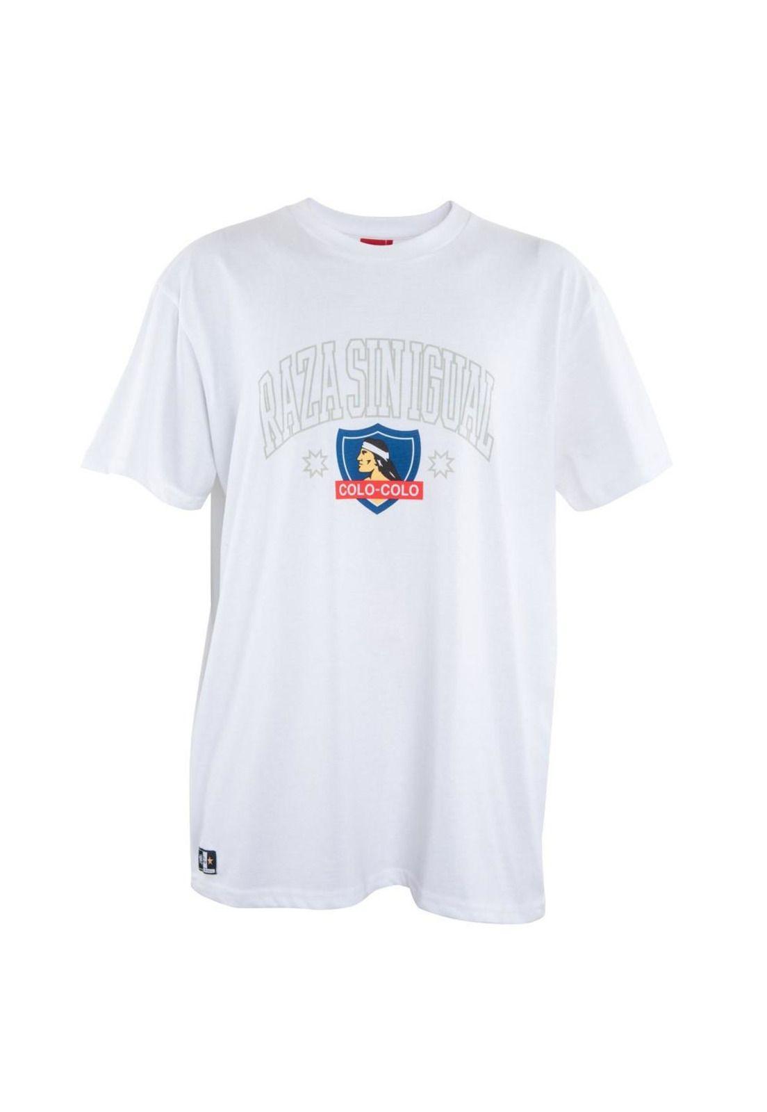 Polera Colo Colo Urbano "Raza Sin Igual" Blanca-0