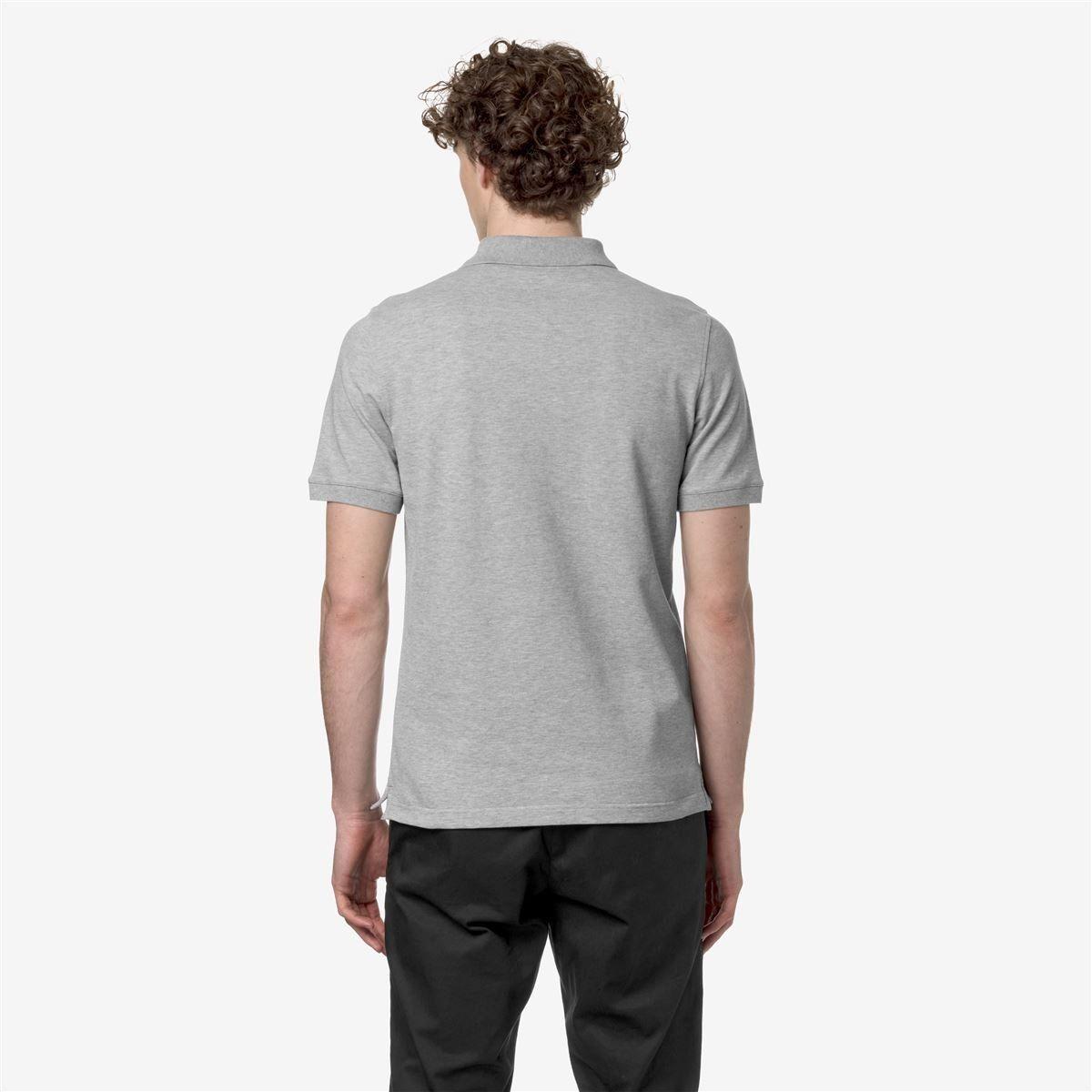 Polera K-Way Men Amedee Pique Grey Melange-3