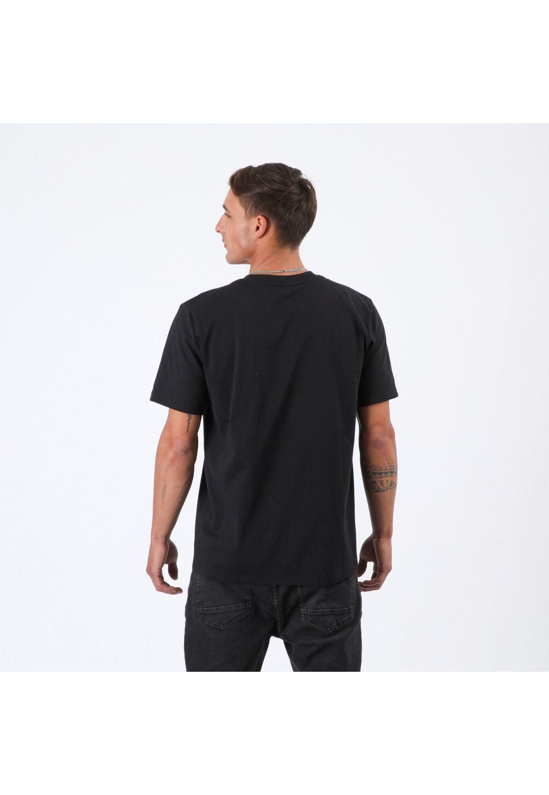 Polera Nixon Men Pocket Black Grey-2