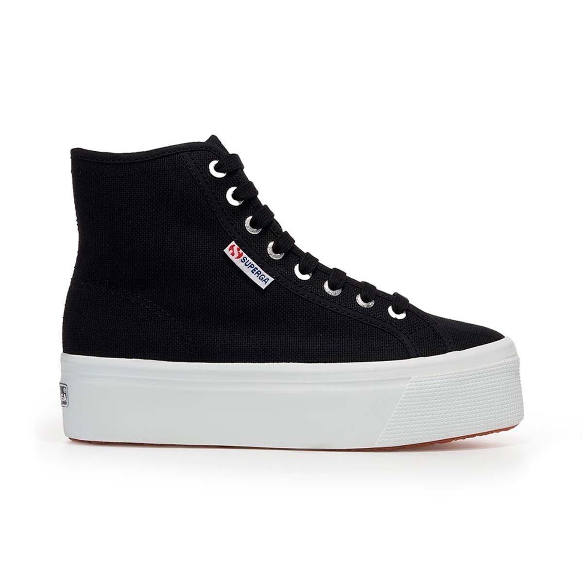 Zapatilla 2708 Hi Top Black F White-0