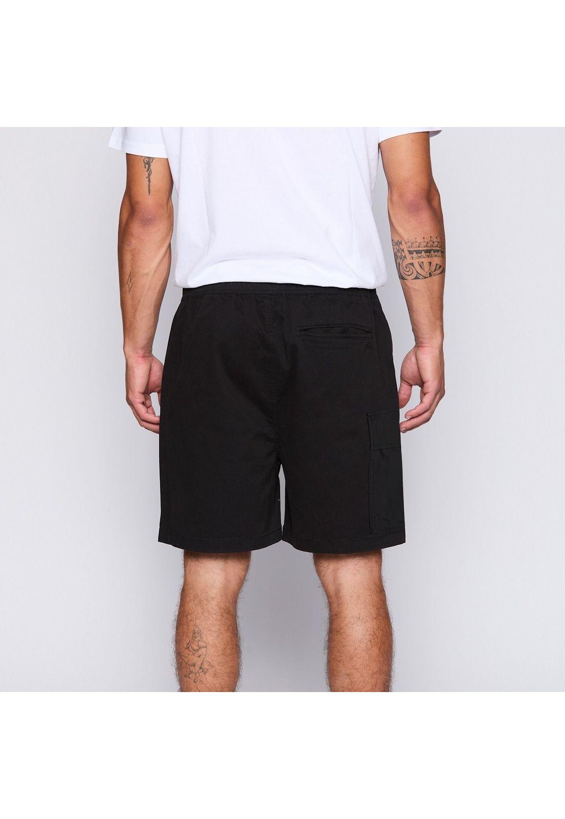 Short Nixon Men All Black Cargo-2