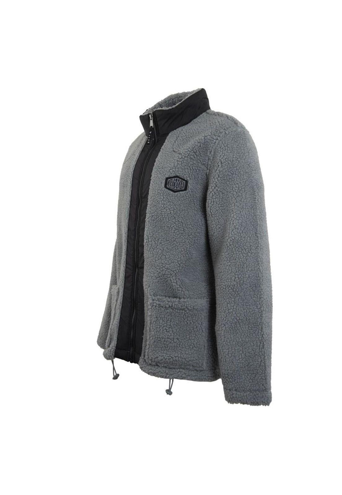 Poleron Men Sherpa Grey Black-1