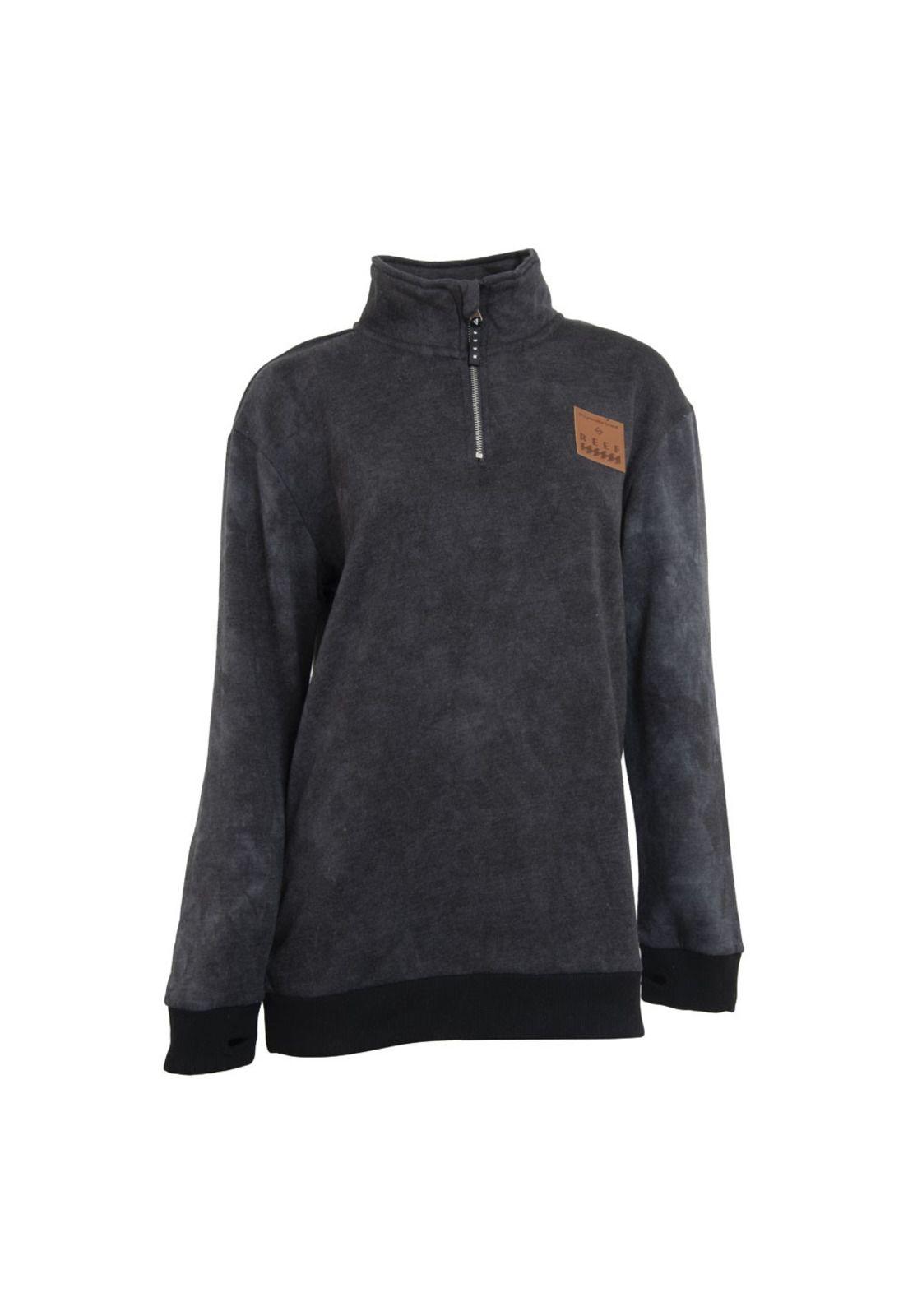 Poleron Women Crew Black White-0