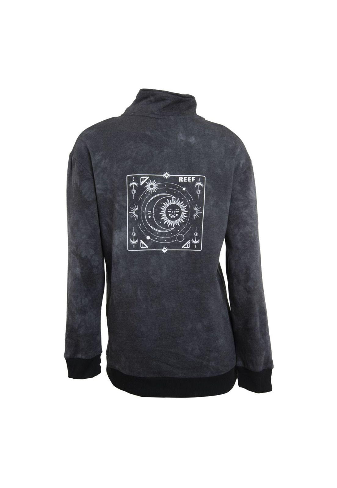 Poleron Women Crew Black White-2