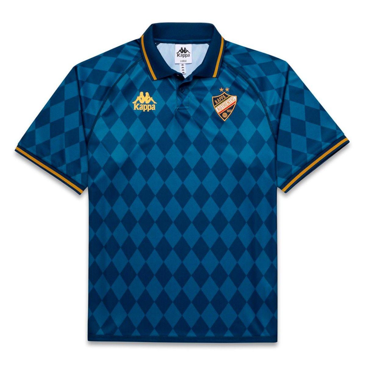 Camiseta Kappa Men Authentic Nekoda Blue Gold-0