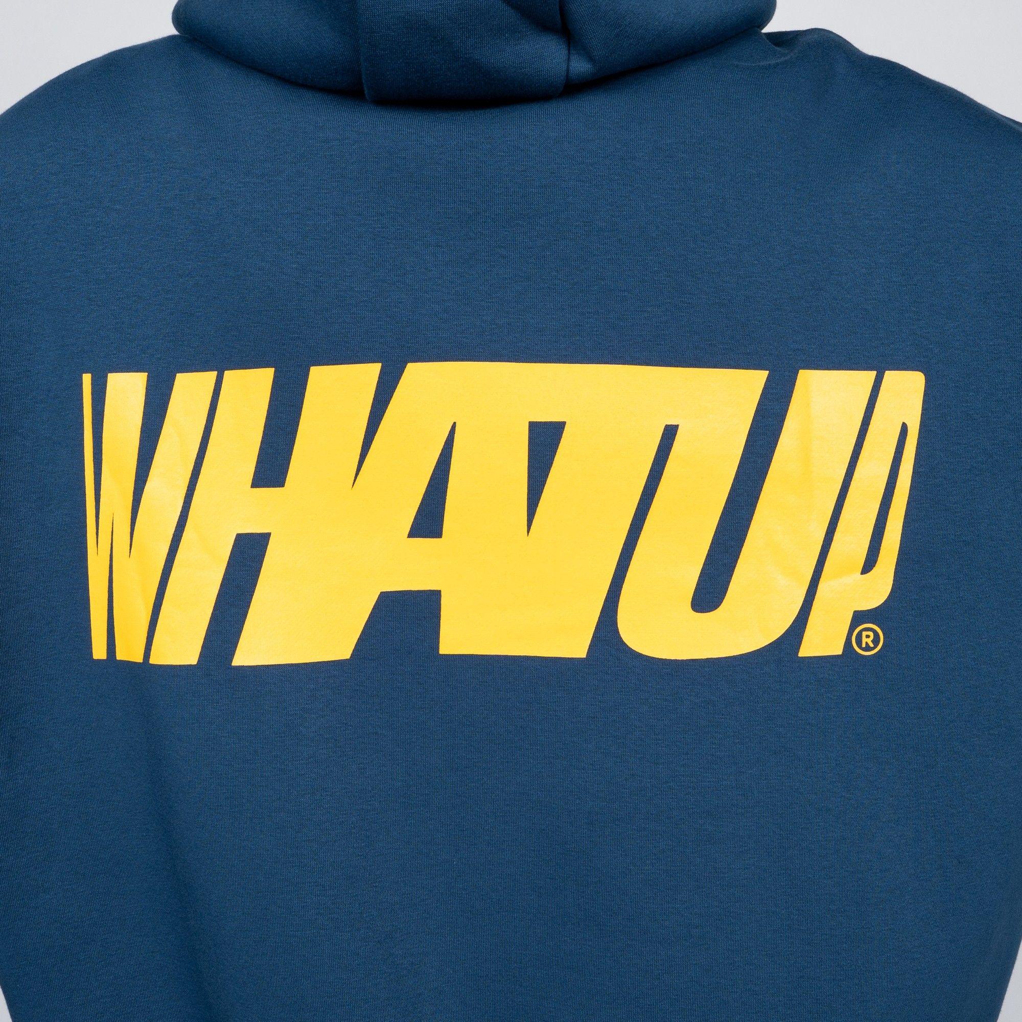 Polerón WhatUp Blue Logo Back-2