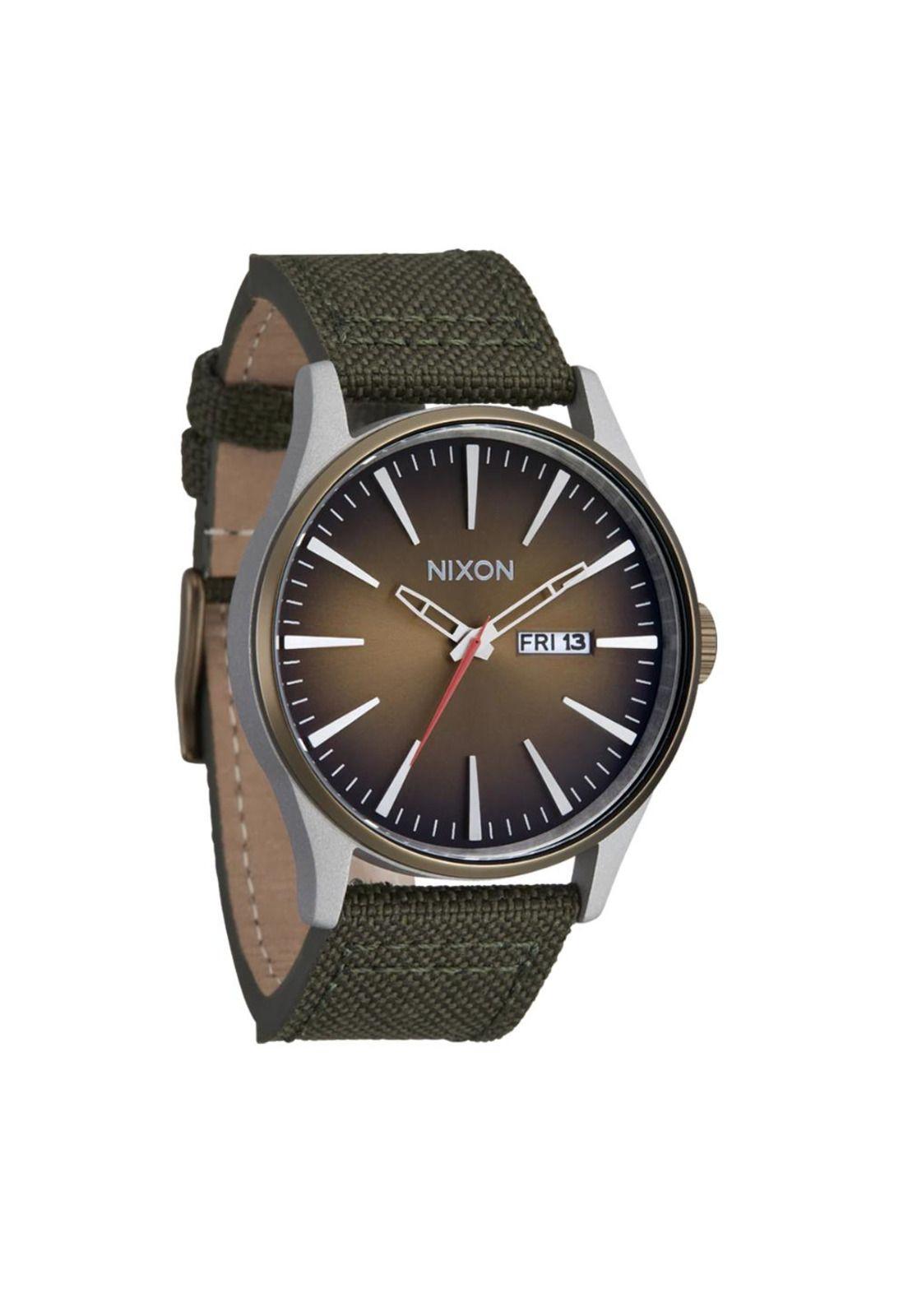 Reloj Sentry Nylon Silver Lt Brwn Forest-1
