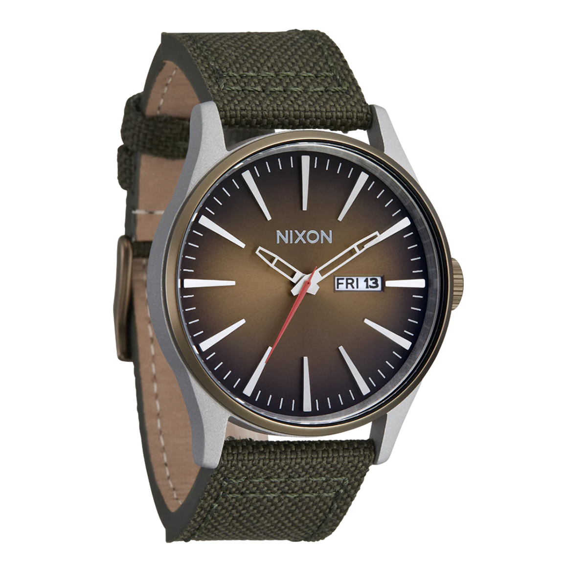 Reloj Sentry Nylon Silver Lt Brwn Forest-1