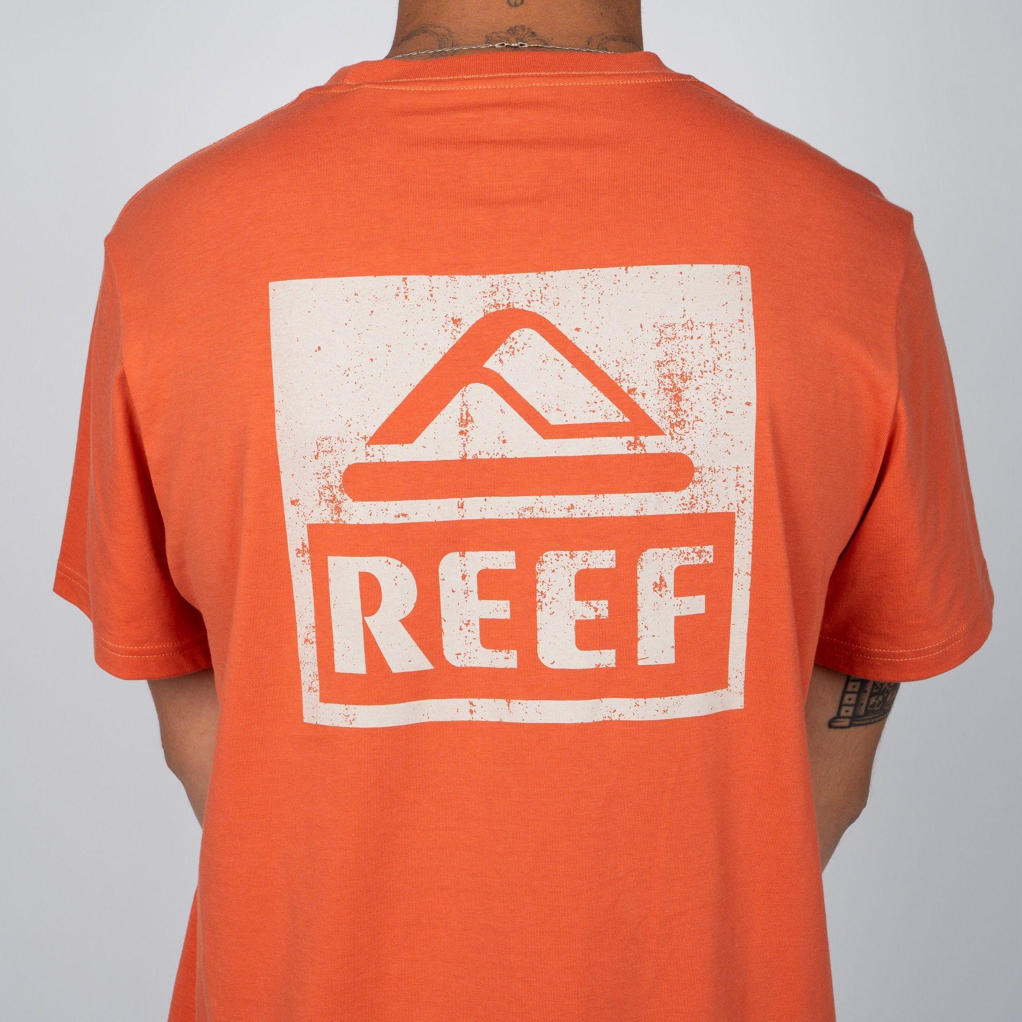Polera Reef Men Big Logo Orange-2