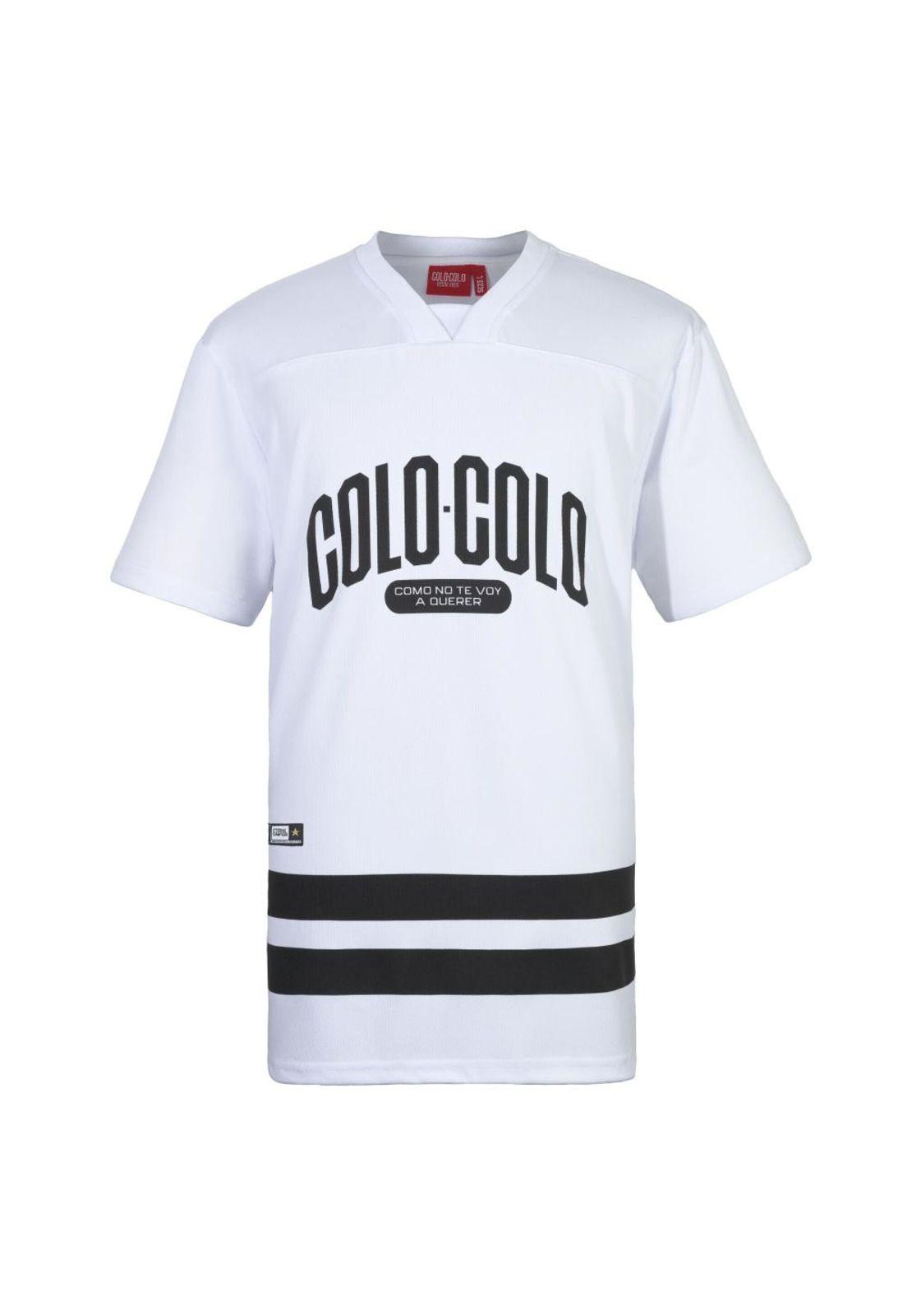 Polera Colo Colo Hombre Como no te voy a querer Blanco-0