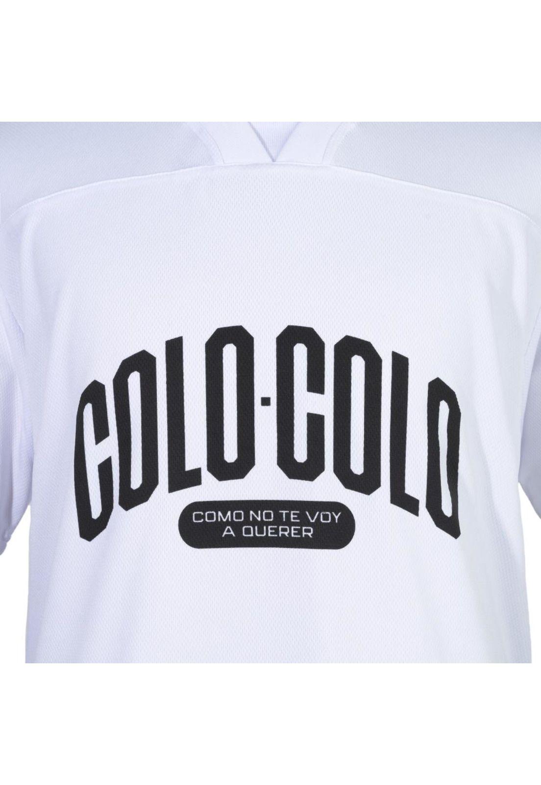 Polera Colo Colo Hombre Como no te voy a querer Blanco-2