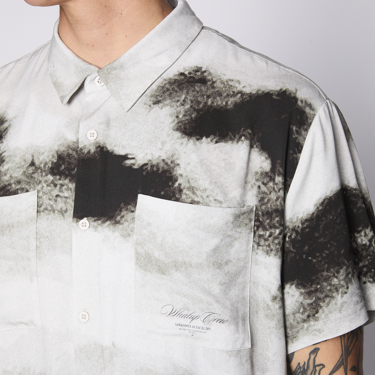 Camisa WhatUp Men Cloudy Angel Black-3