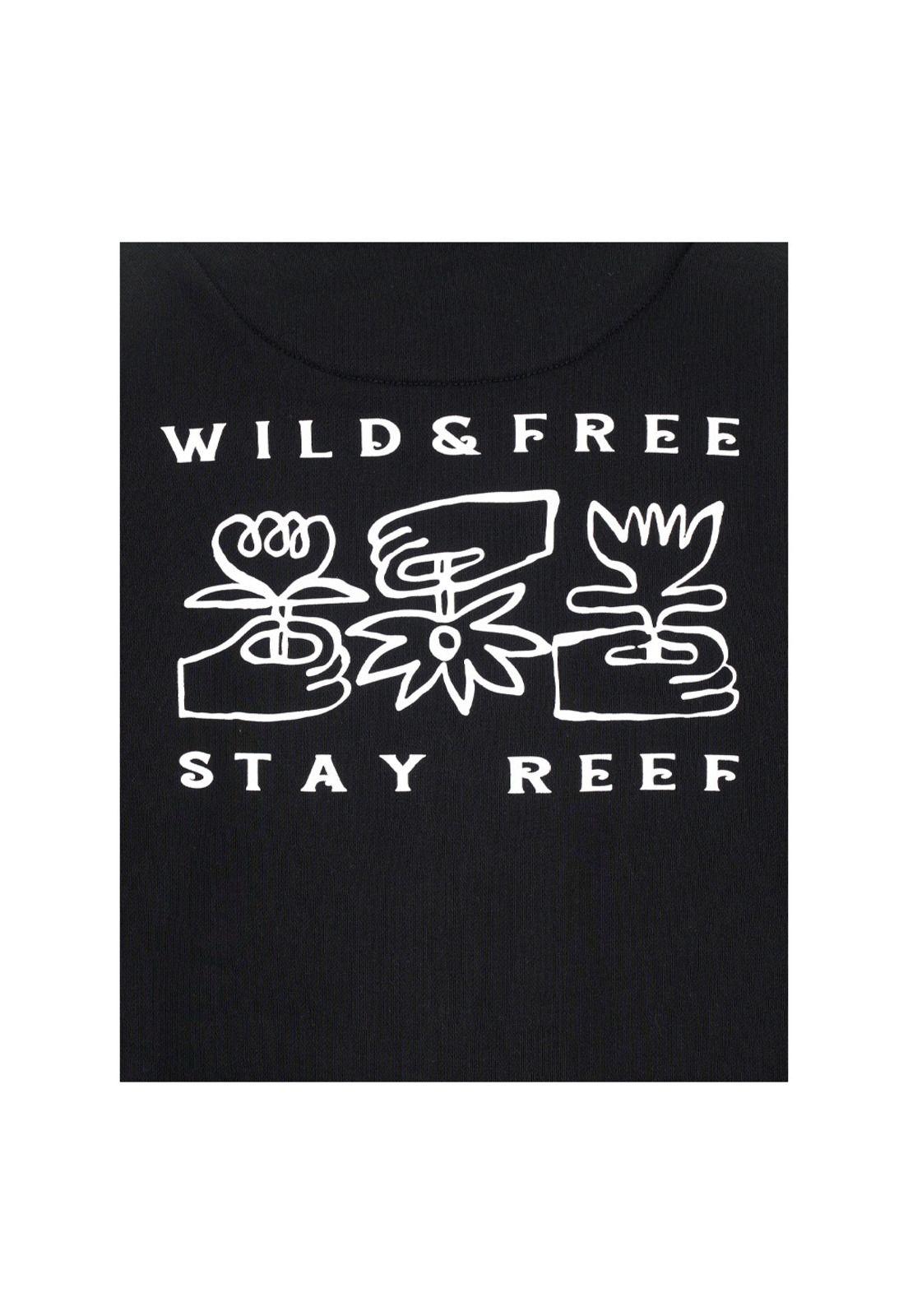 Polerón Reef Men Full Zipper Wild and Free Black-2