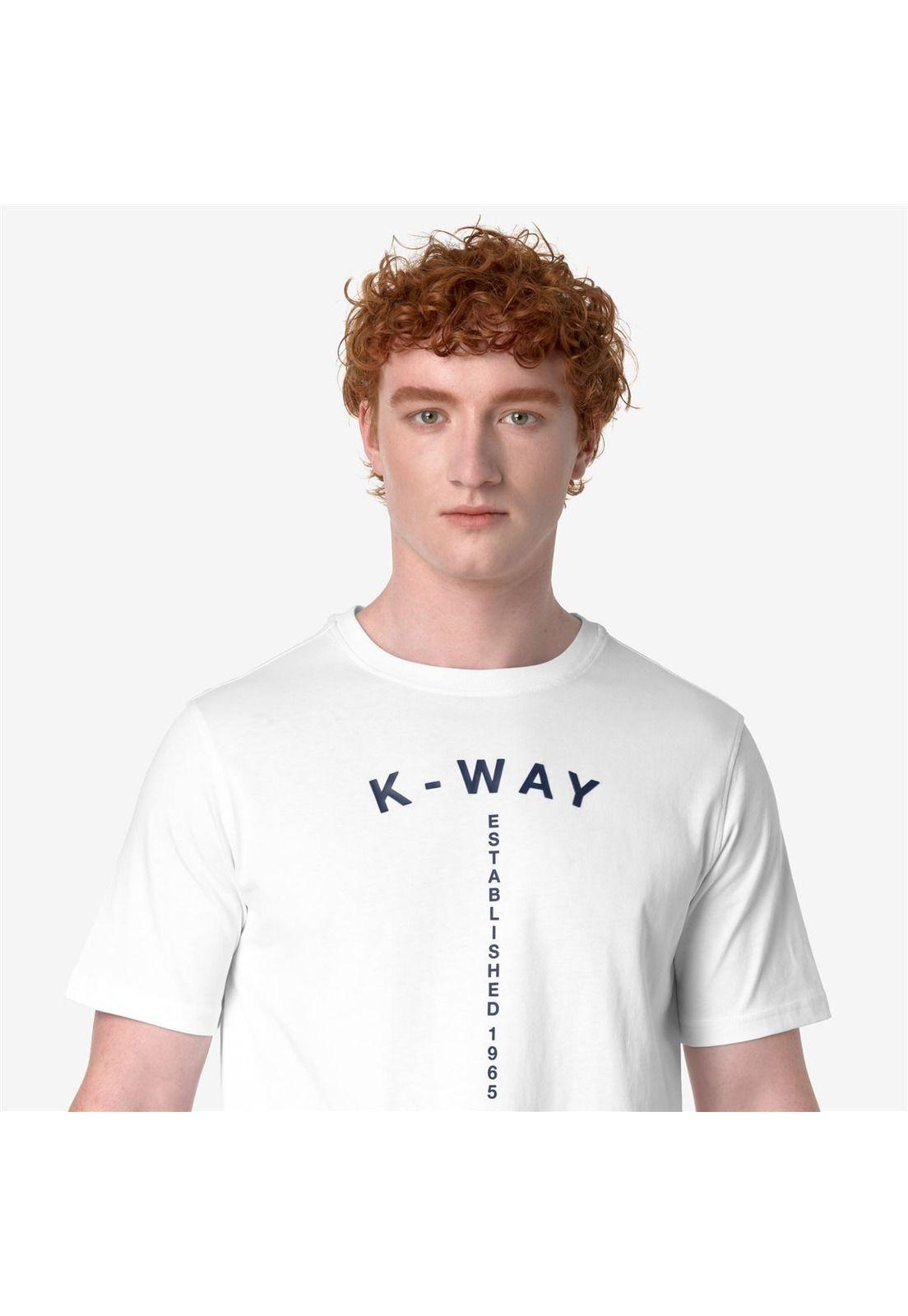 Polera K-Way Men Odom Typo Established White-3