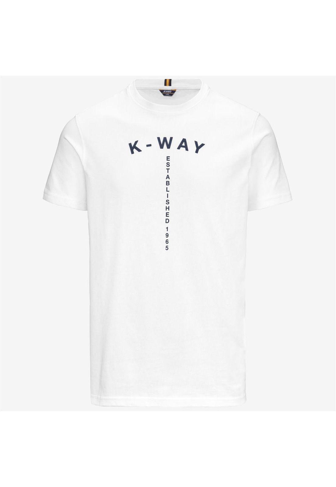 Polera K-Way Men Odom Typo Established White-4