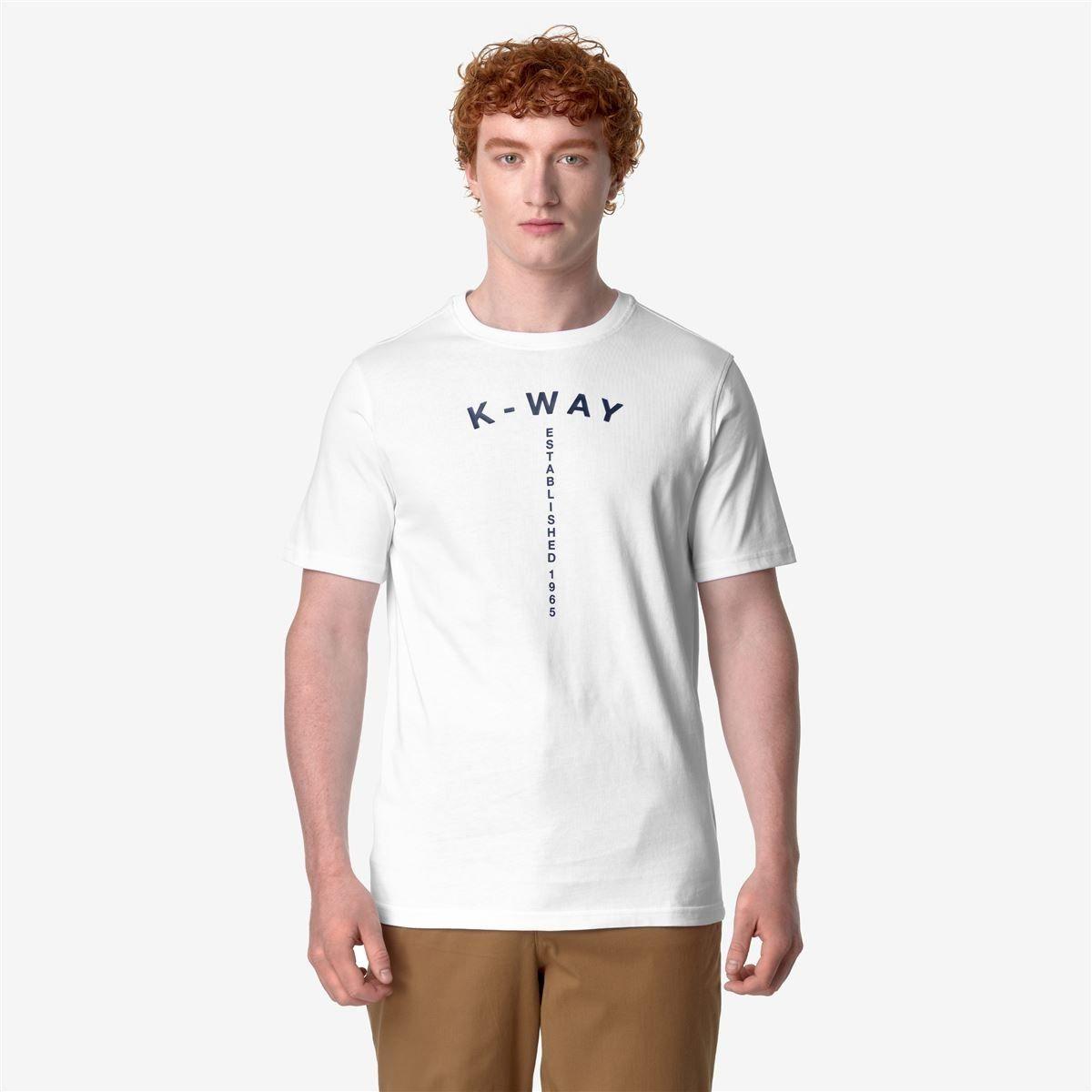 Polera K-Way Men Odom Typo Established White-1