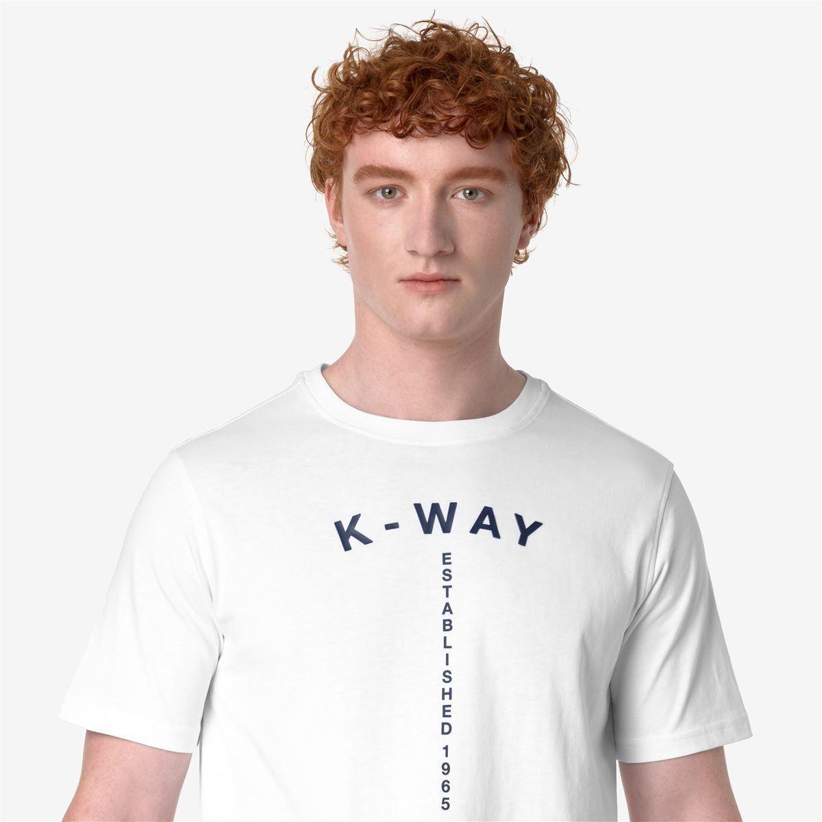 Polera K-Way Men Odom Typo Established White-4
