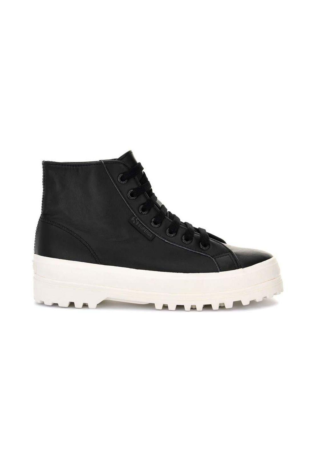 Zapatilla 2341 Alpina Nappa Black F Avorio-0