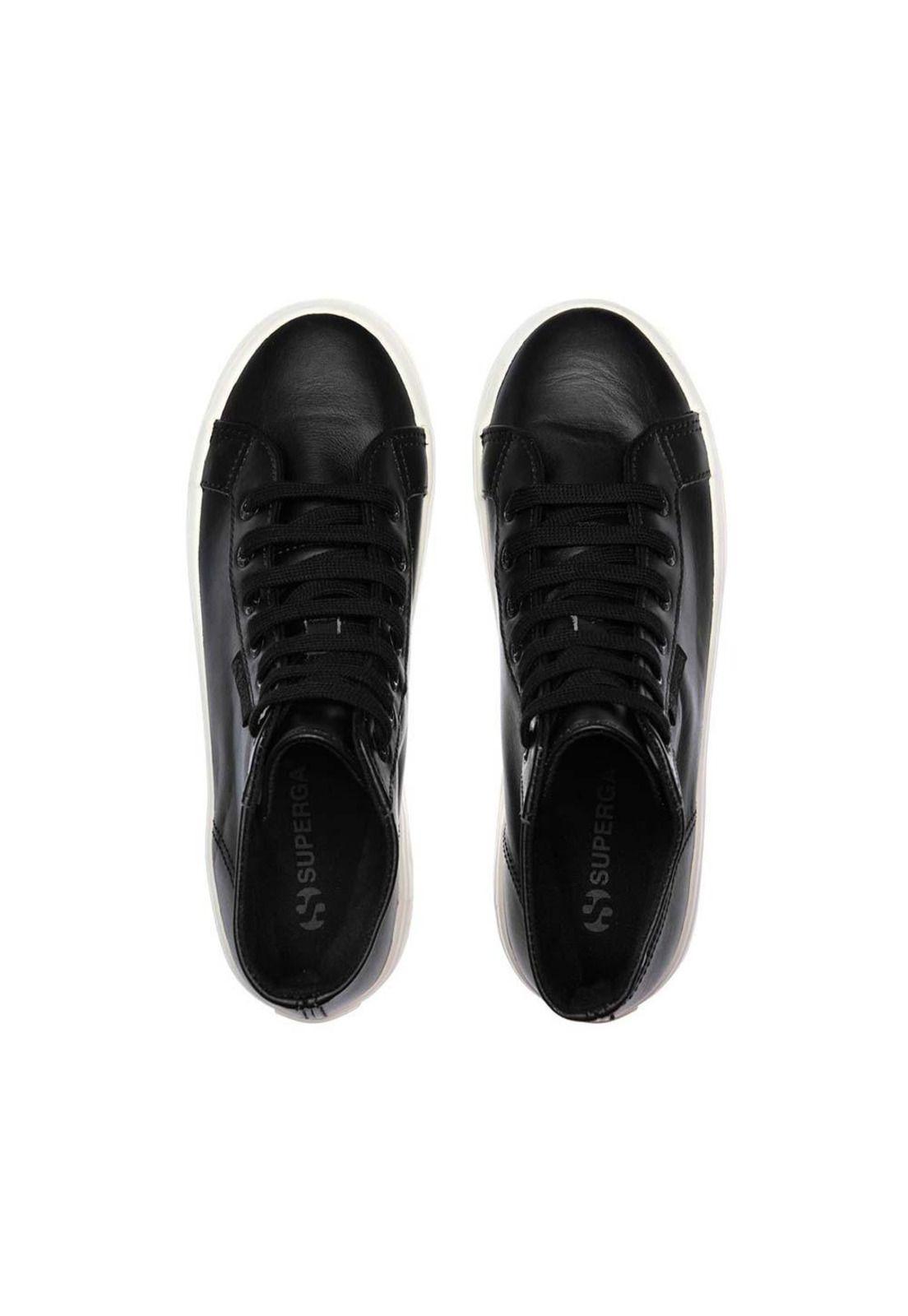 Zapatilla 2341 Alpina Nappa Black F Avorio-2