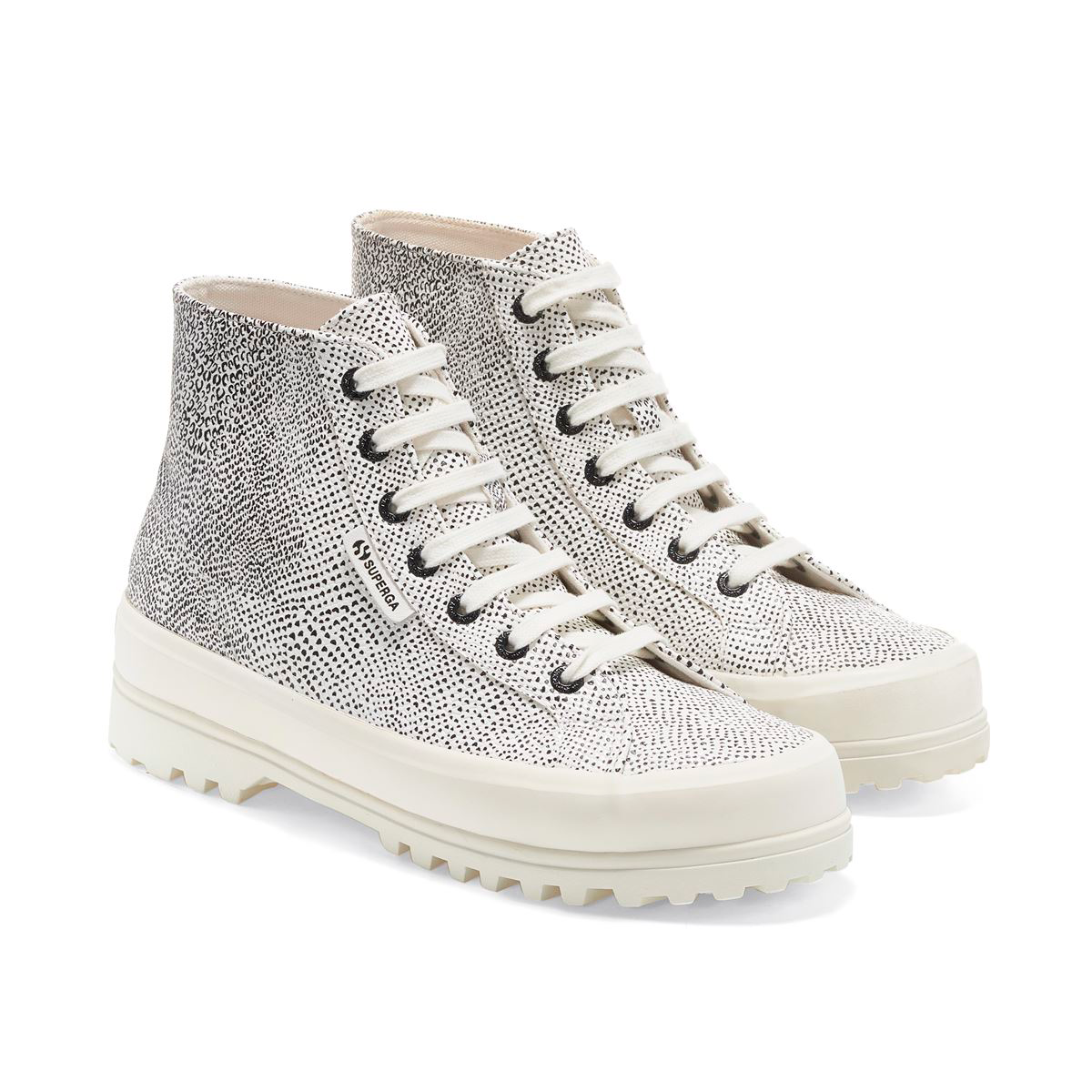 Zapatilla 2341 Alpina Micro Snake White Black-1