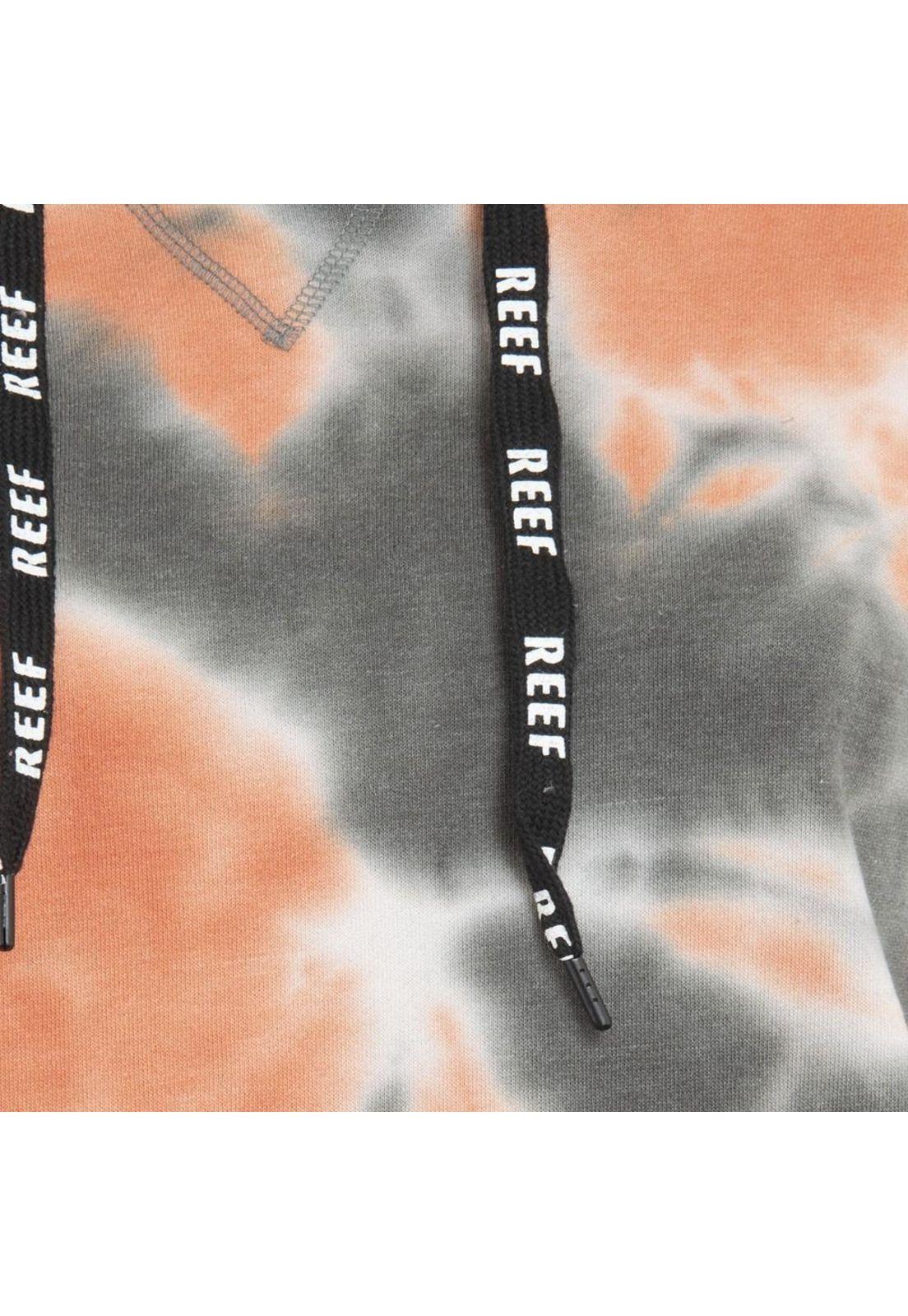 Poleron Women Tiedye Black Orange White Hoodie-3