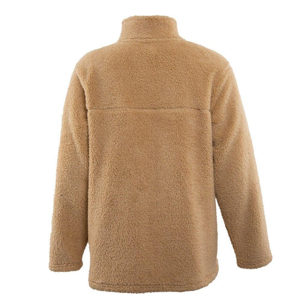 Sherpa Men Full Zipper Brown-2