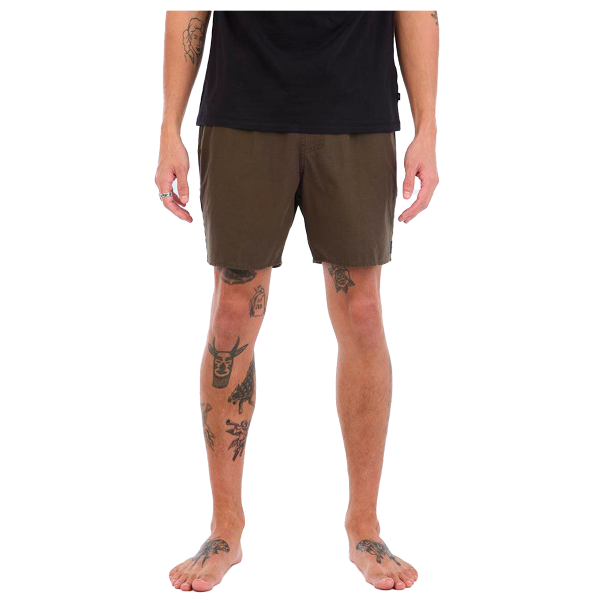 Short Men IPD Foundation E-Waist Walkshort Olive-2