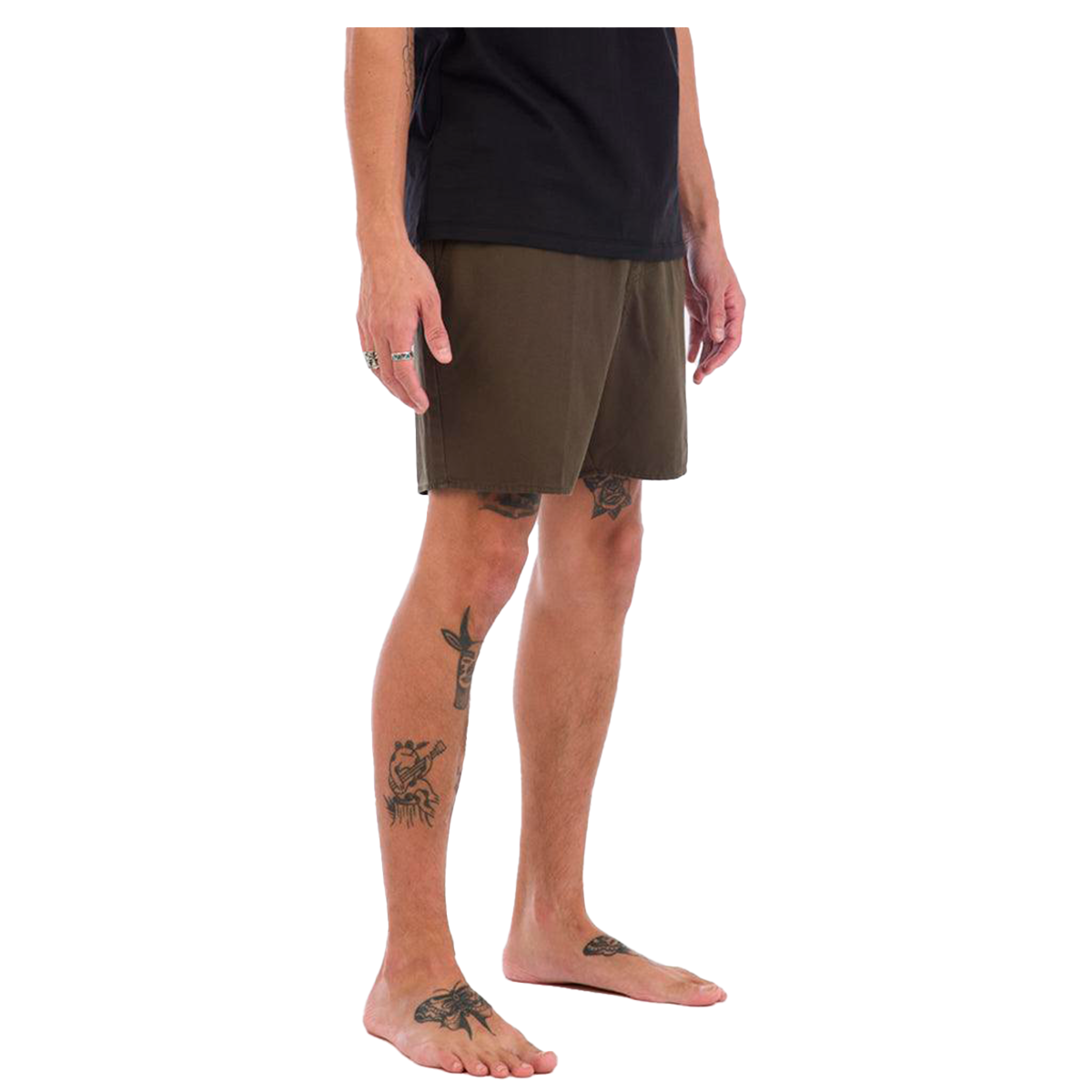 Short Men IPD Foundation E-Waist Walkshort Olive-3