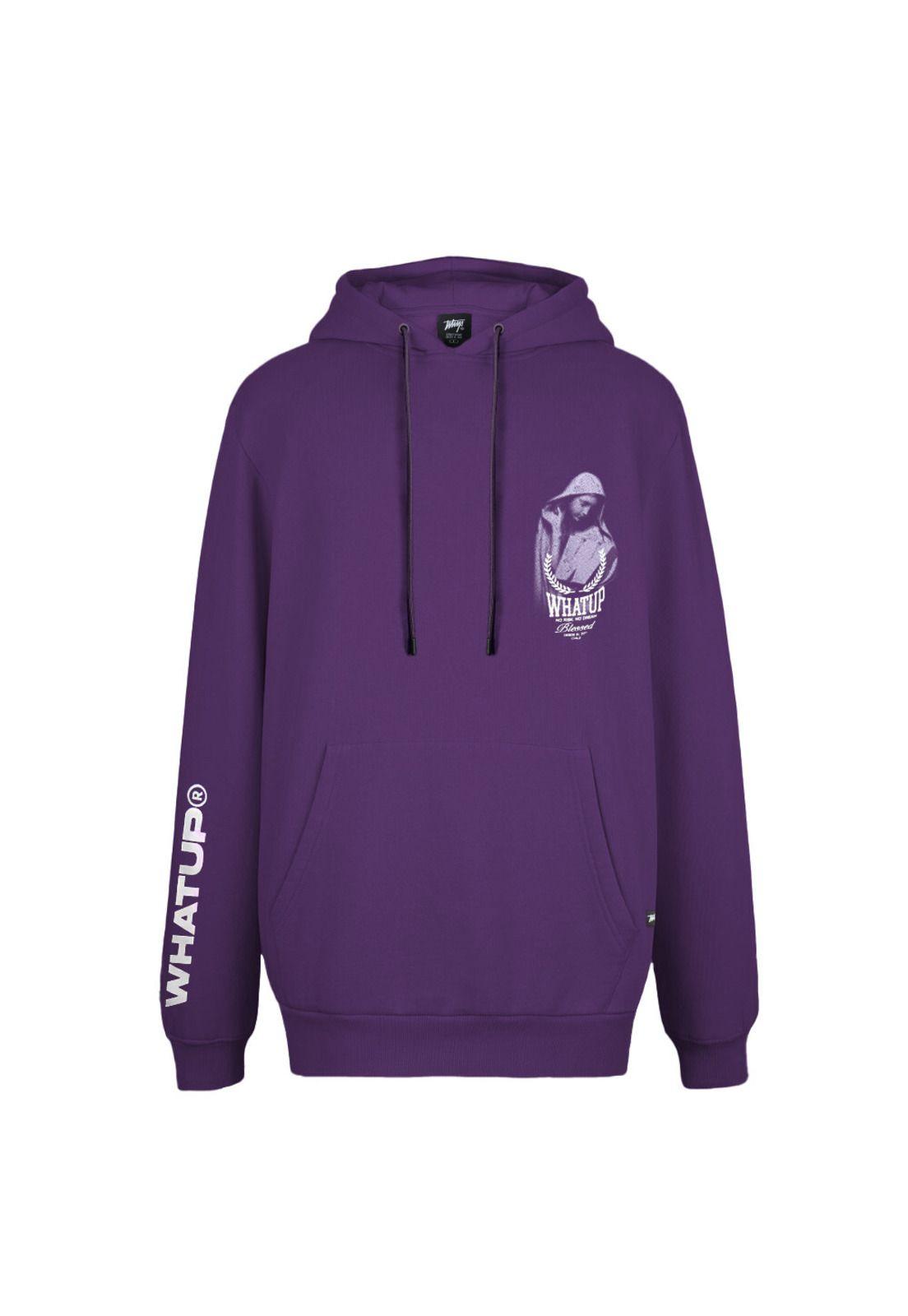 Polerón Whatup Hombre Hoodie Holy Marie Purple-0