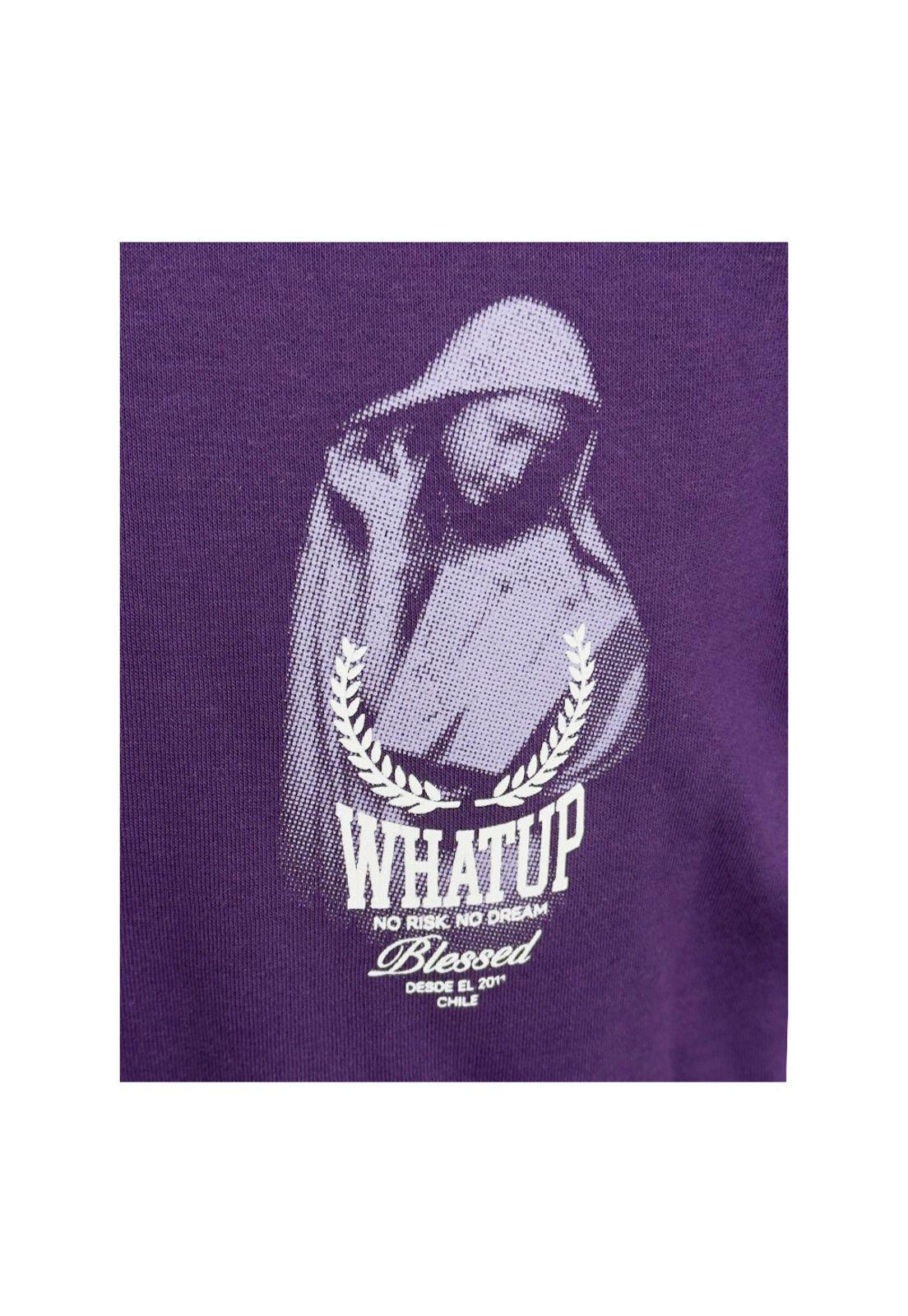 Polerón Whatup Hombre Hoodie Holy Marie Purple-2