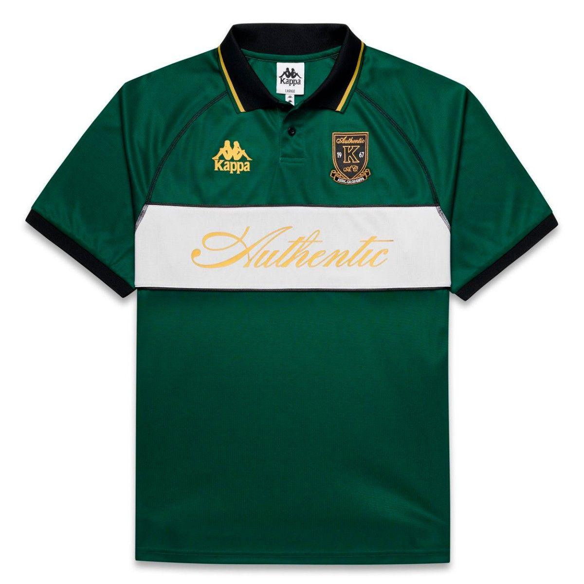 Camiseta Kappa Men Authentic Norton Green White-0