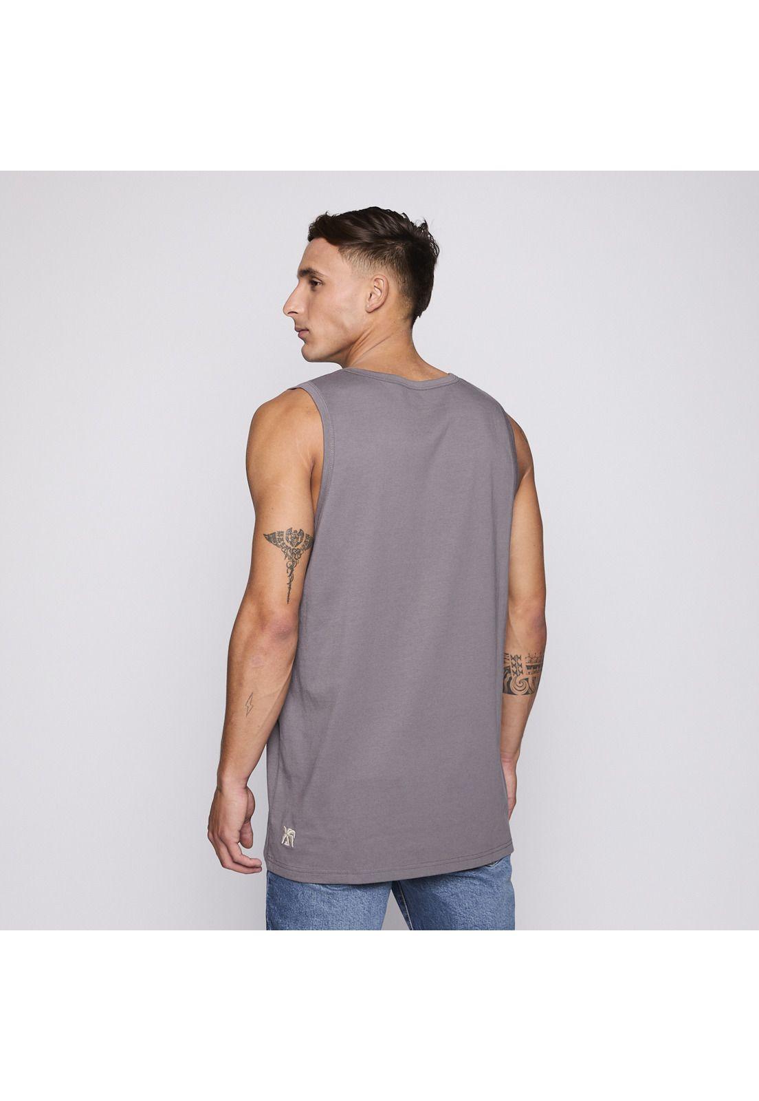 Polera Tank Reef Men Dark Grey-1