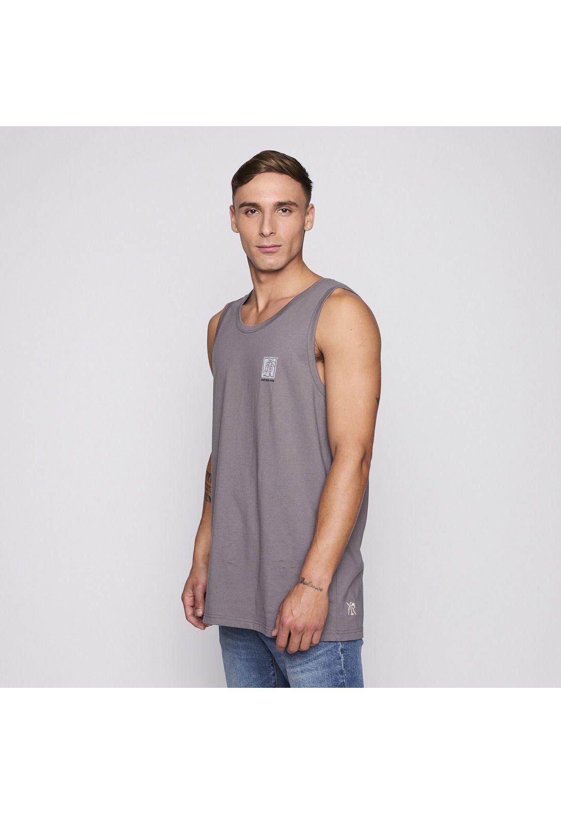 Polera Tank Reef Men Dark Grey-2