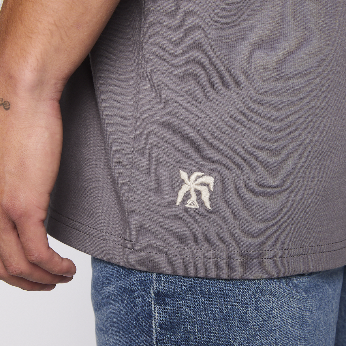 Polera Tank Reef Men Dark Grey-4