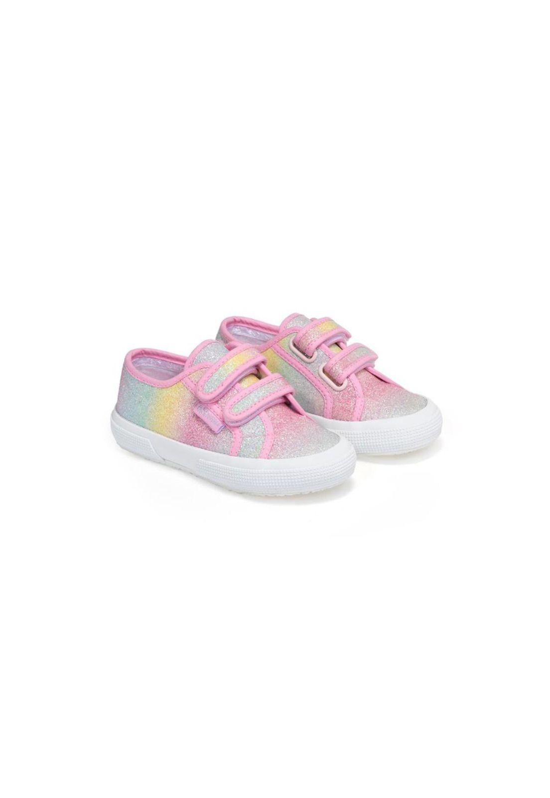 Zapatilla Kids 275 Iridescent Microglitter Pink Pastel Multi-1