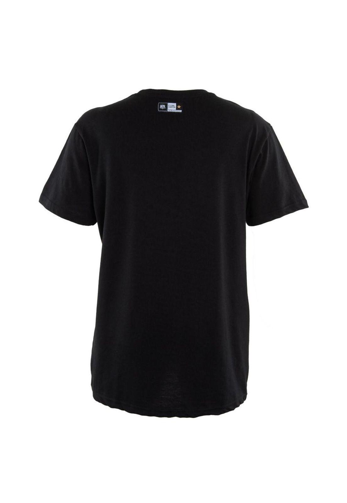 Polera Colo Colo Urbano "Escudo Gris" Negra-2