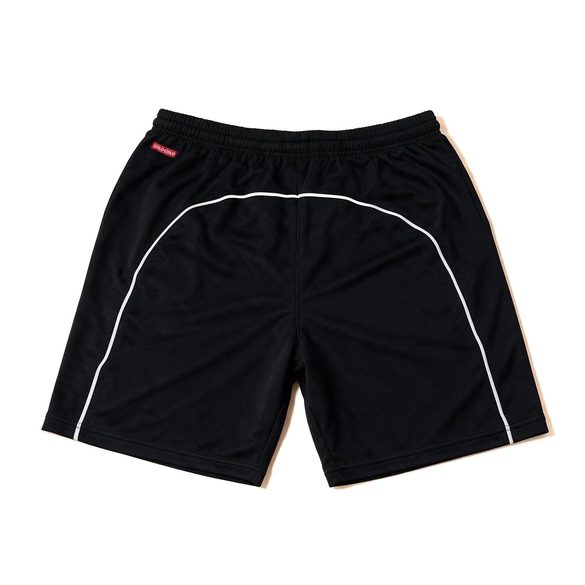 Short Colo Colo Urbano Negro Rayas Blancas Escudo Color-4