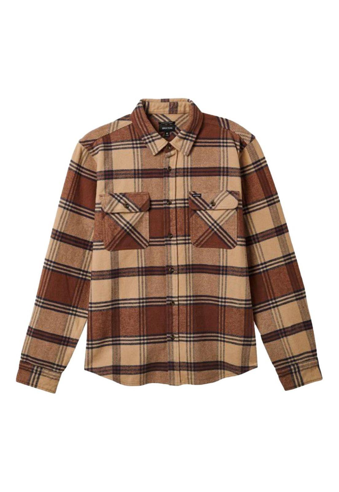 Camisa Bowery Heavyweight Sand Bison-0