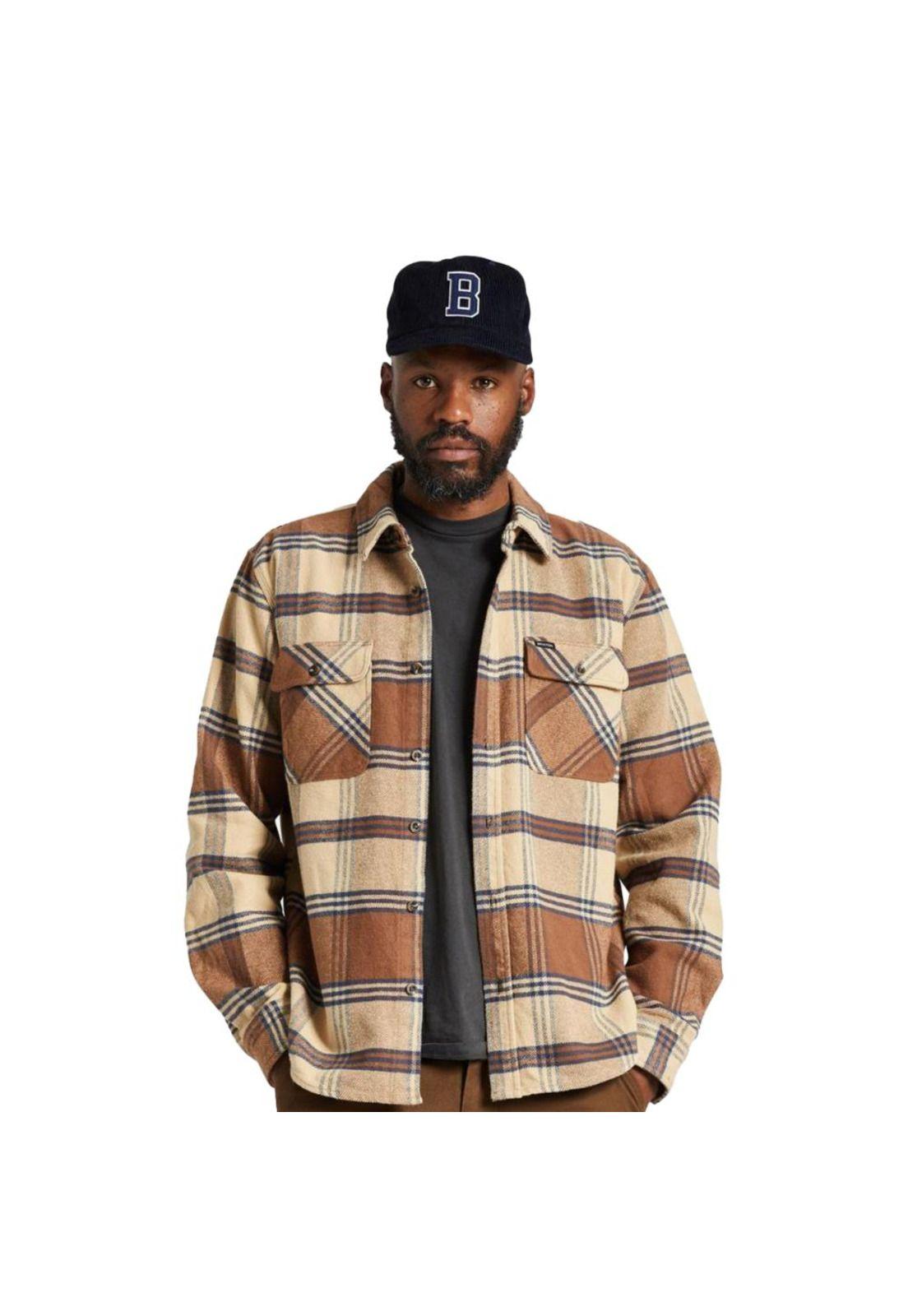 Camisa Bowery Heavyweight Sand Bison-1