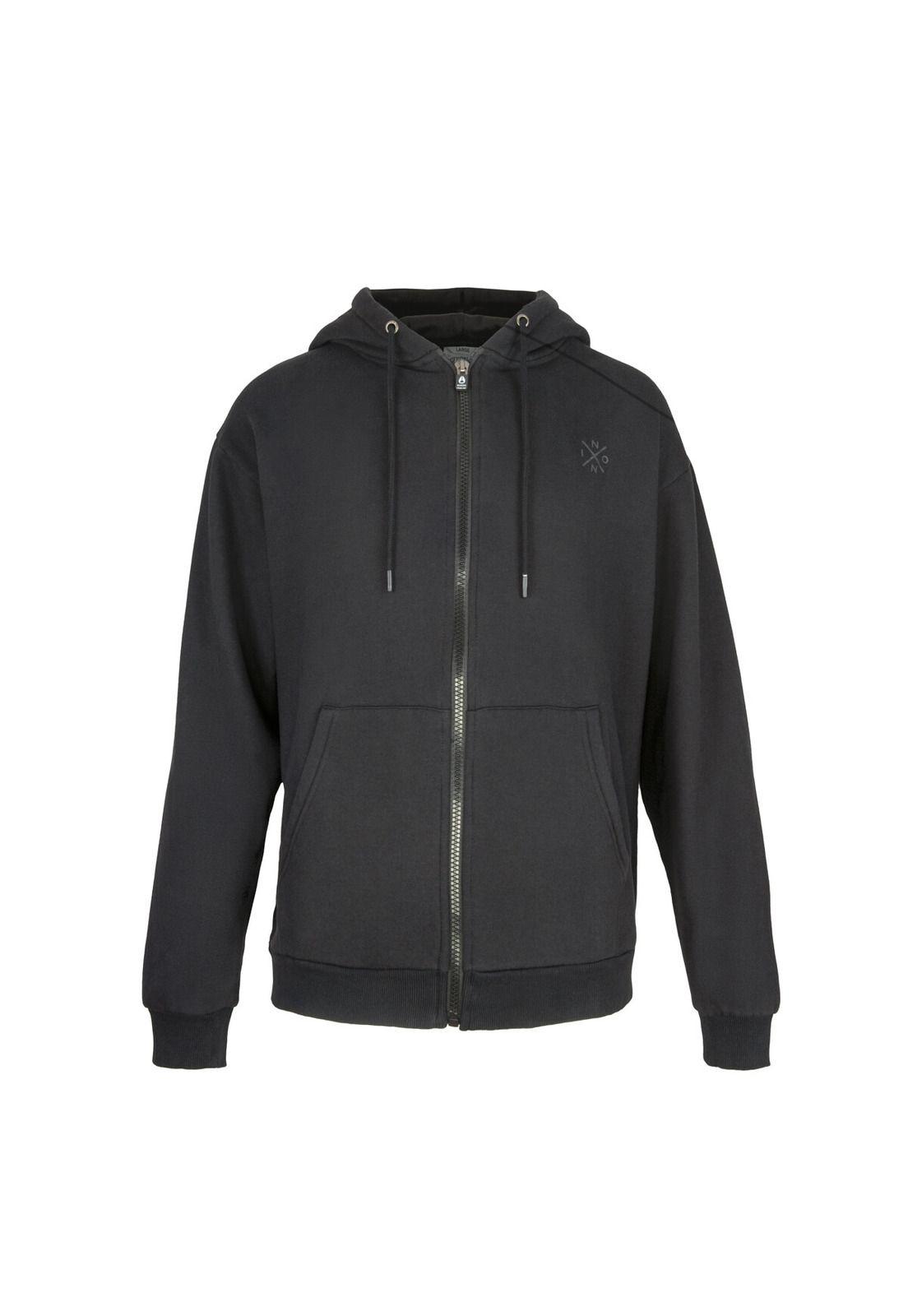 Polerón Nixon Men Full Zipper Black Cross-0