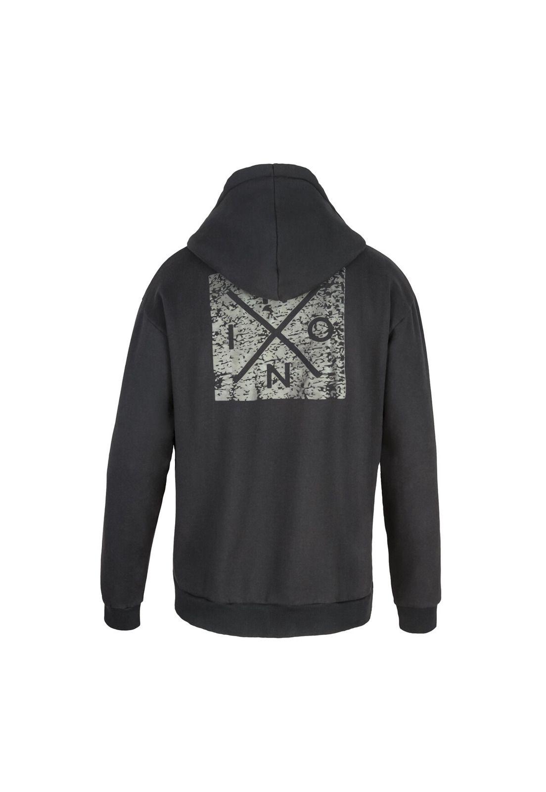 Polerón Nixon Men Full Zipper Black Cross-1