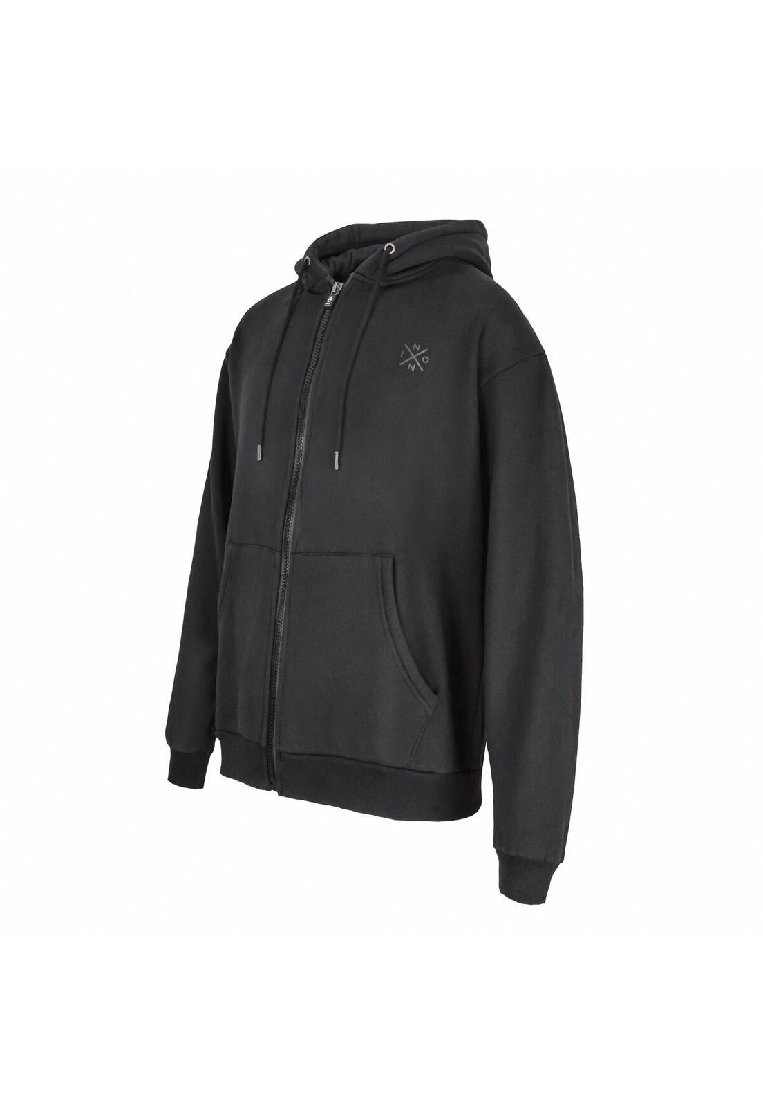 Polerón Nixon Men Full Zipper Black Cross-2