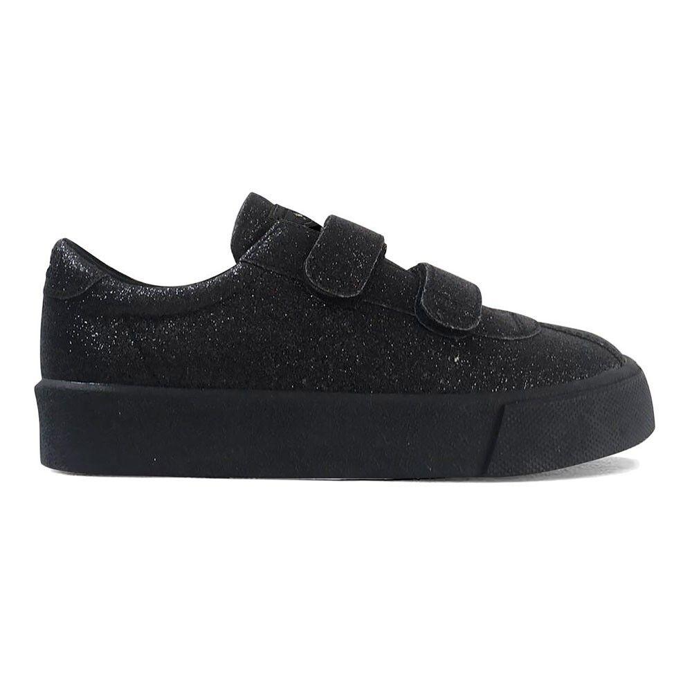 Zapatilla 2843 Kids CLUB STRAPS Glitter Black Superga-0
