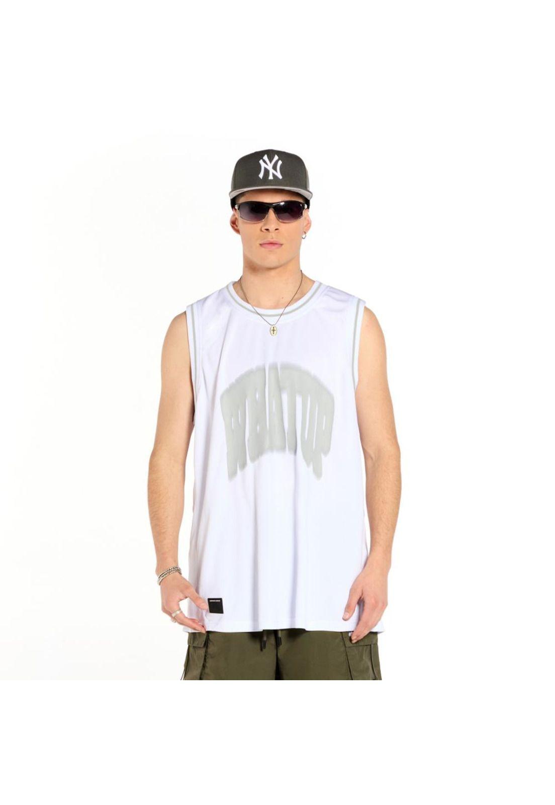 Polera Whatup Hombre Sin Manga Blanco-0