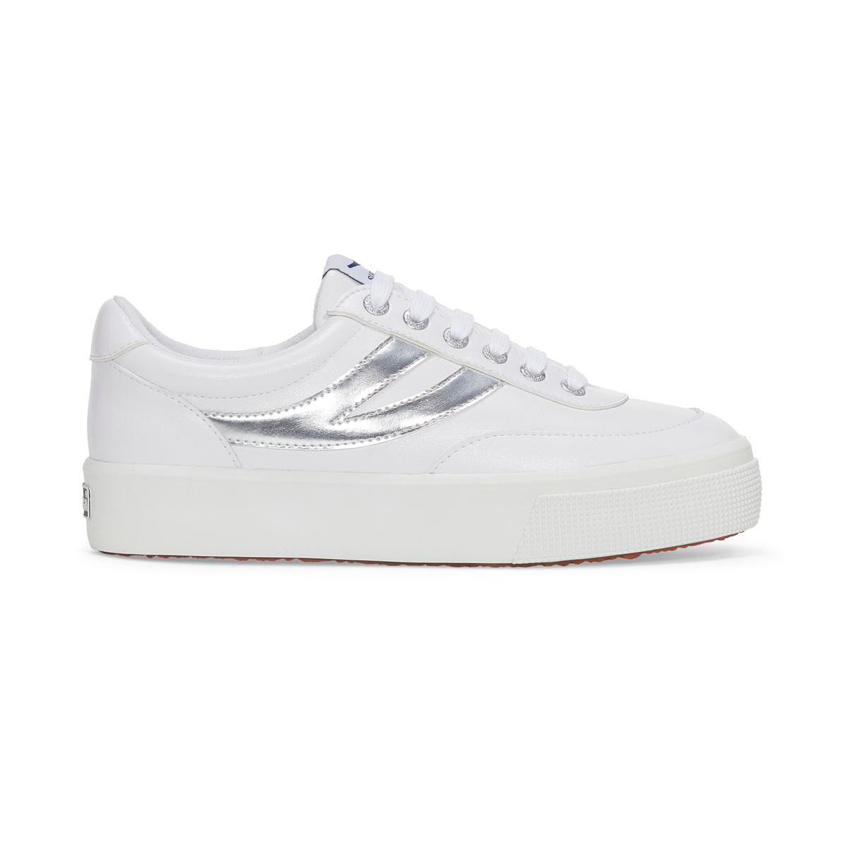 Zapatilla 2740 Platform Blocks Mirror Synthetic White Silver-0