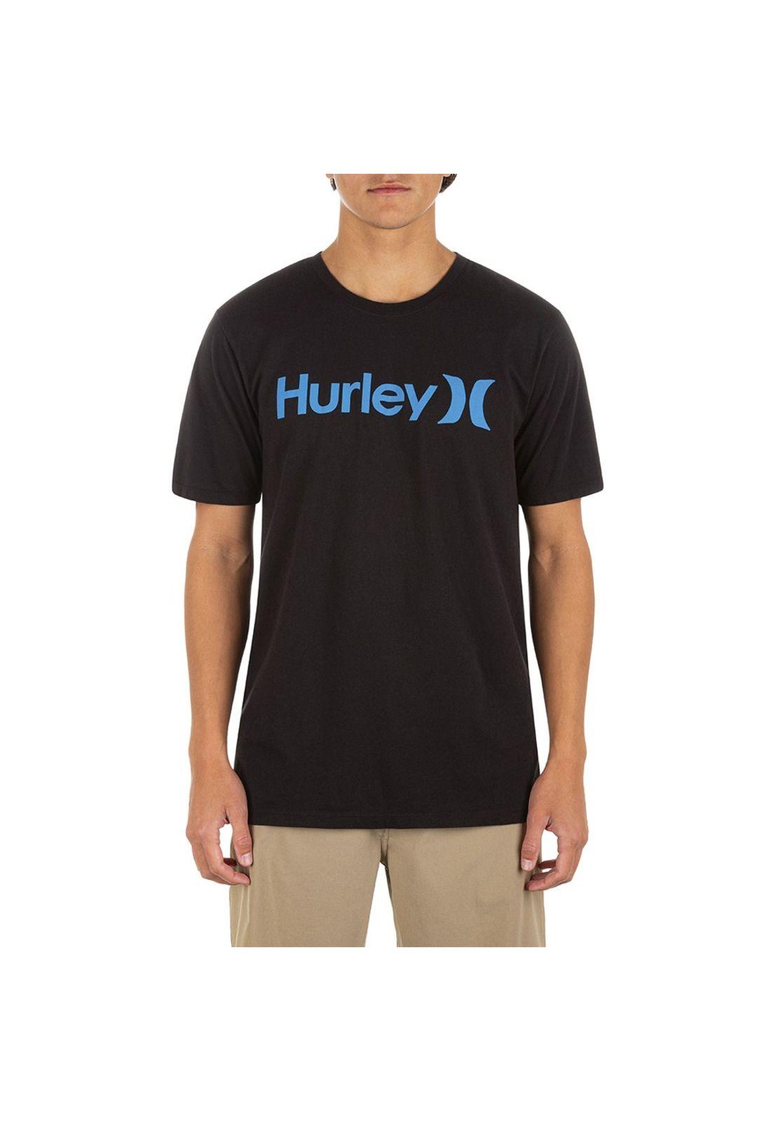 Polera EVD WSH OAO Solid Black Multi Hurley-2