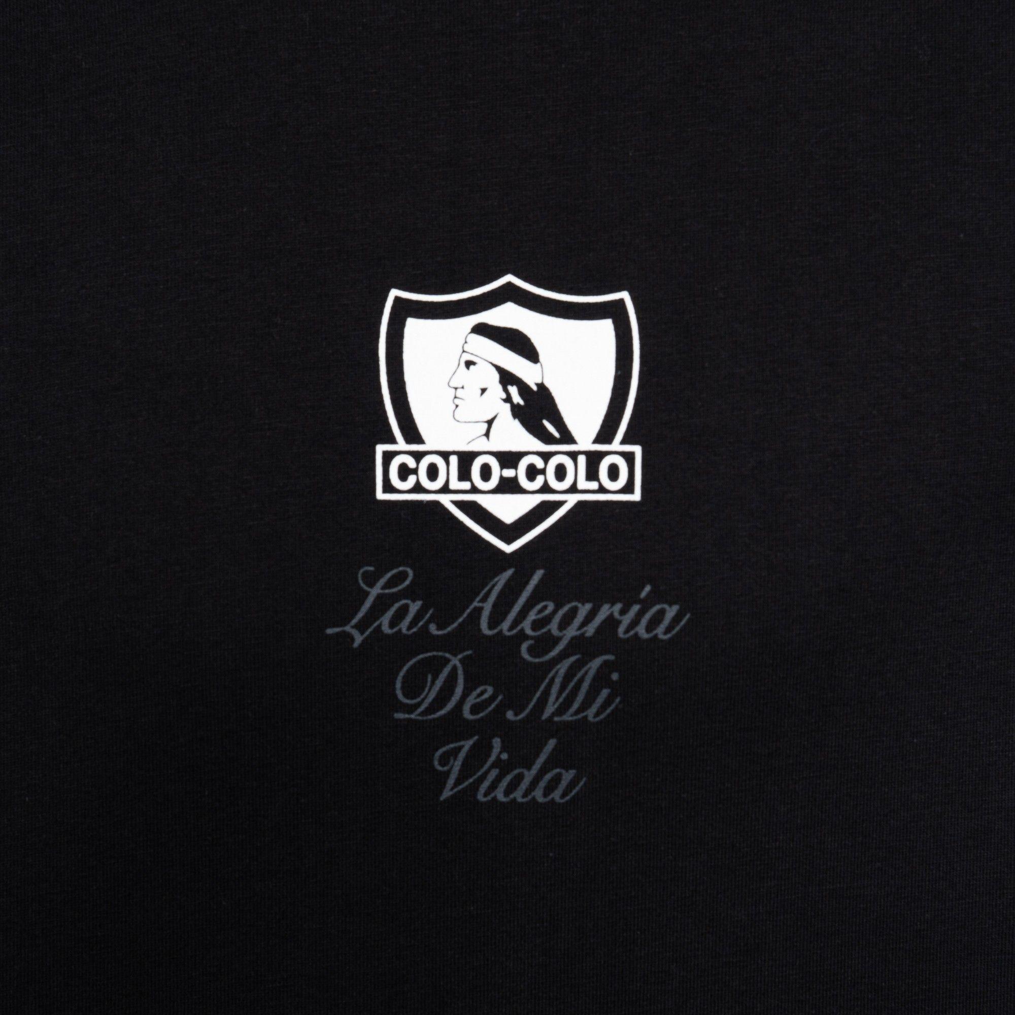 Polera Colo-Colo Urbano "La Alegría de mi Vida" Negro-2