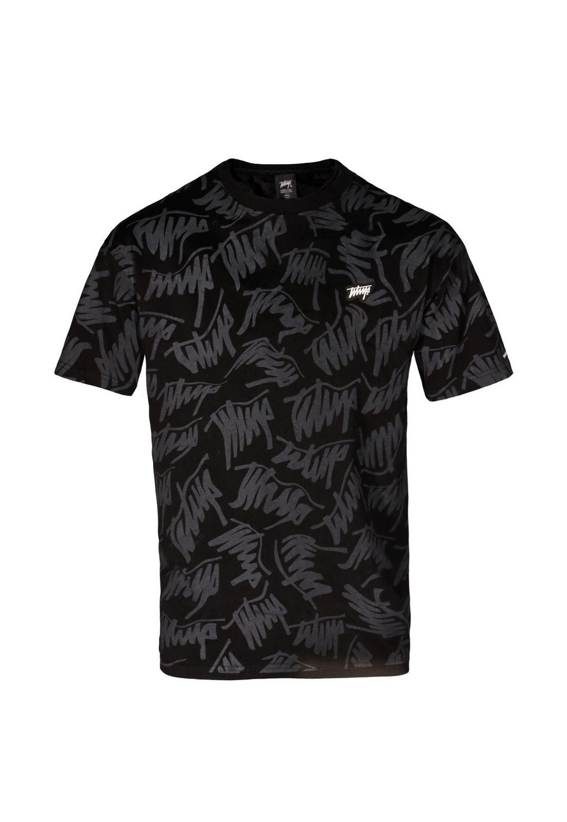 Polera Oversize Rolling Patterns Black-0