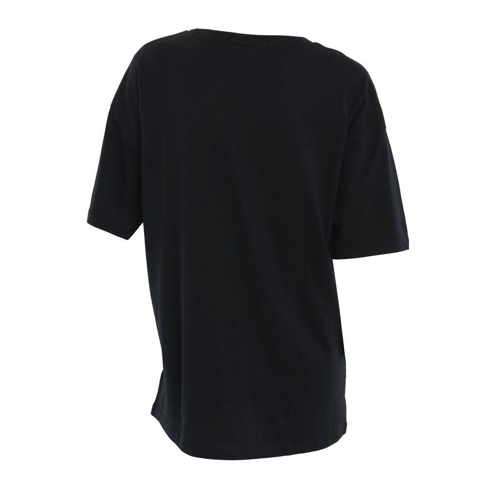 Polera Women Oversize Black Print Green White-2